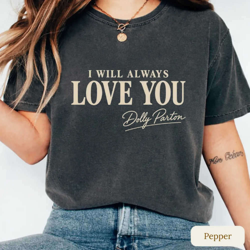 Dolly Parton Memorial T-Shirt, Comfort Colors Country Music Legend Tribute